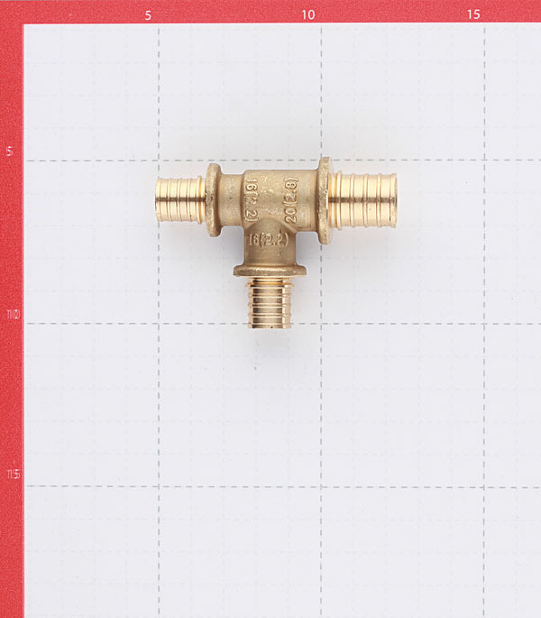 Тройник Stout 20 х 16 х 16 мм латунный (SFA-0014-201616)