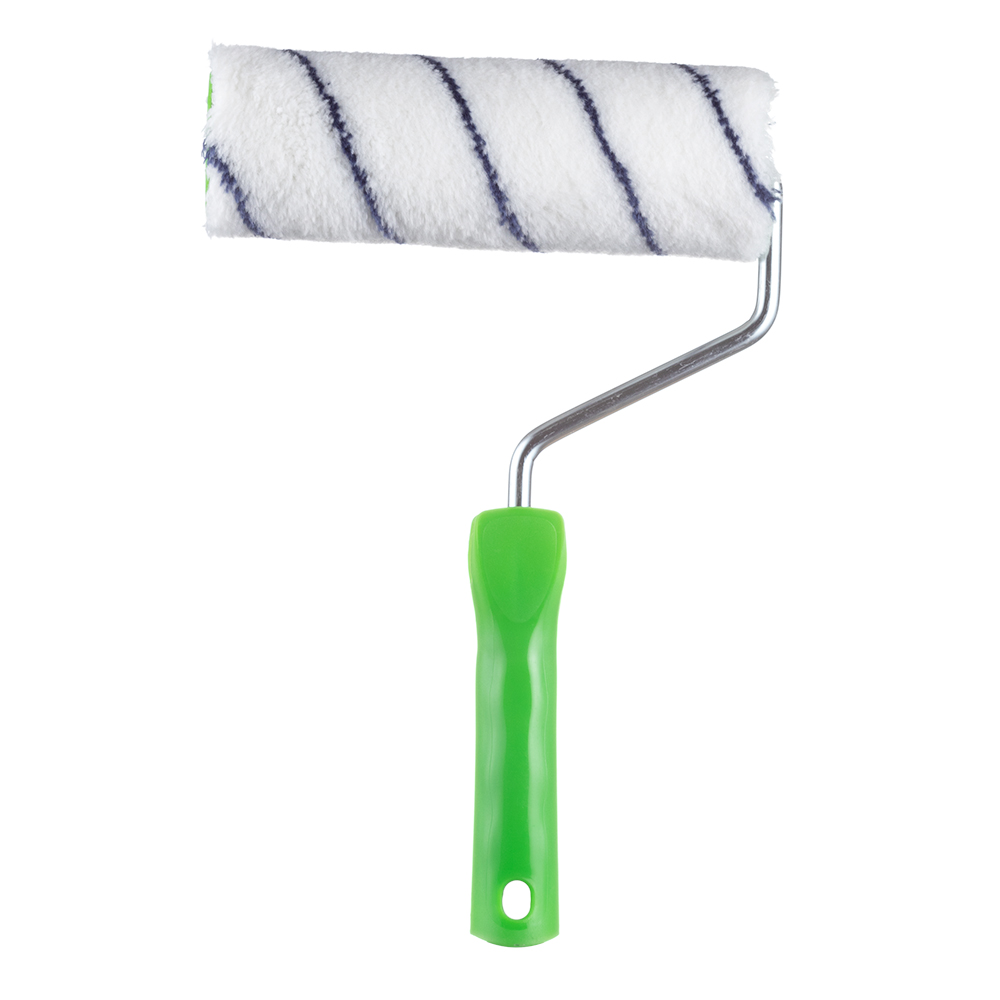 Валик полиакрил 180 мм стержень 8 мм d48 мм ворс 8 мм для водной основы с ручкой Wenzo Parma