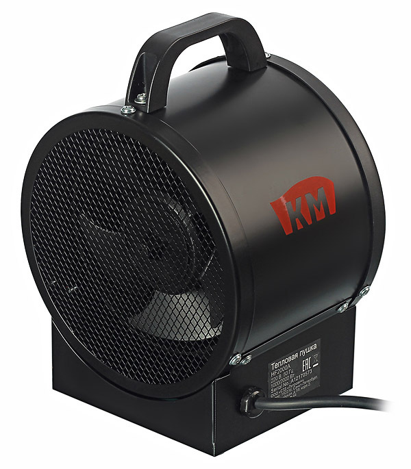 Пушка тепловая электрическая 2 кВт КМ HF2000A прямого нагрева