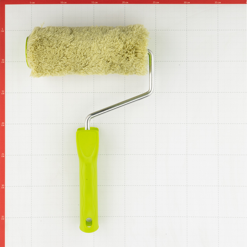 Валик полиакрил 180 мм стержень 8 мм d48 мм ворс 18 мм для водной основы с ручкой Wenzo Roma