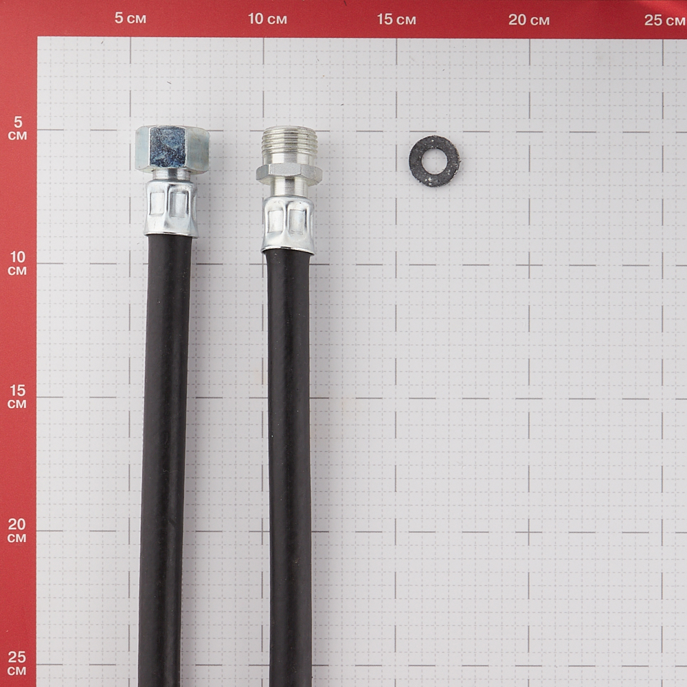 Шланг для газа резиновый 1/2 ВР(г) х 1/2 НР(ш) 150 см черный