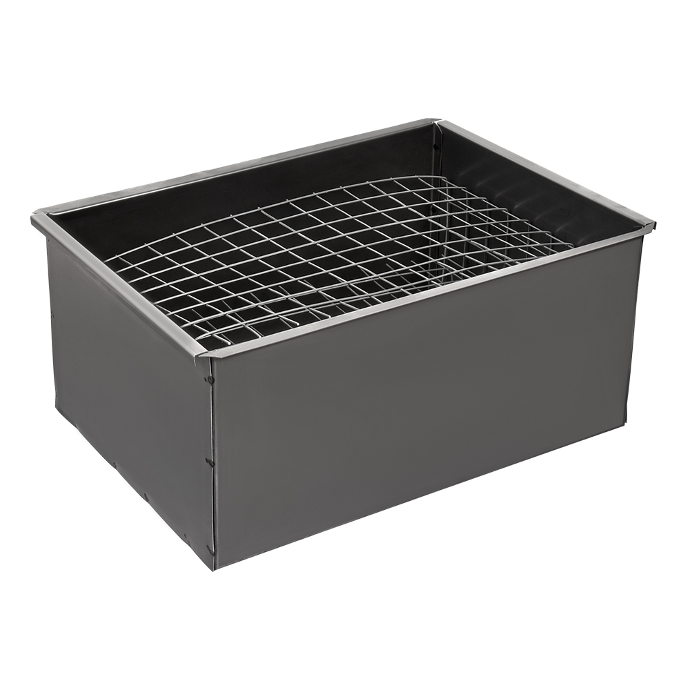 Коптильня двухъярусная Boyscout высококачественная углеродистая сталь 40х28х16 см