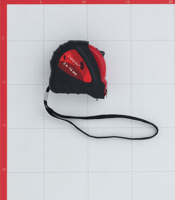 Рулетка Hesler с фиксатором 3 м x 16 мм