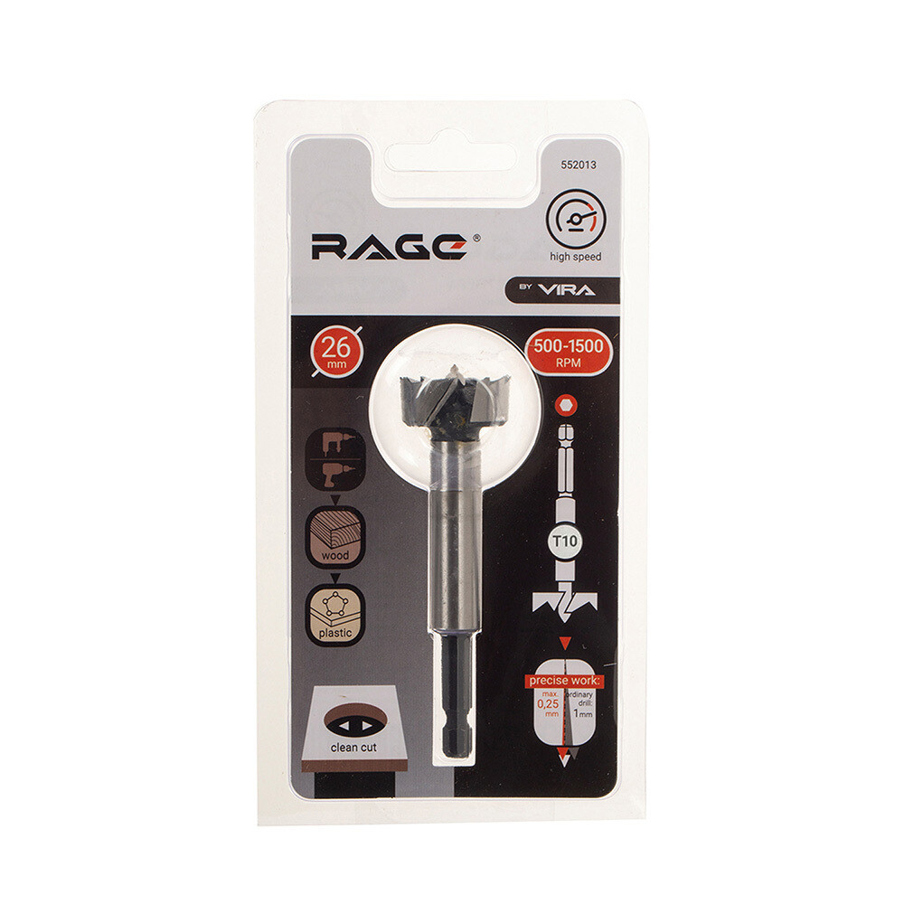 Сверло Форстнера по дереву Rage by Vira 26х94 мм (552013)