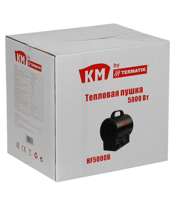 Пушка тепловая электрическая 5 кВт КМ HF5000B прямого нагрева