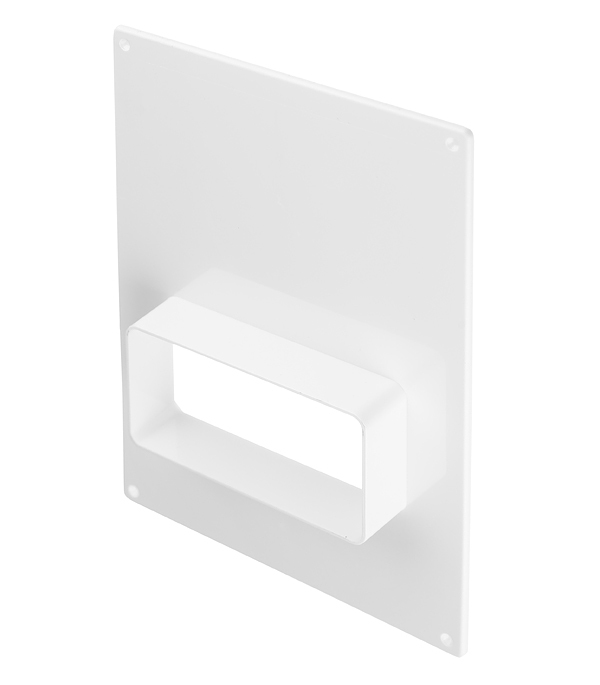 Площадка торцевая горизонтальная ПТГ фланец 60х120 пластиковая для плоских воздуховодов 180х250 мм