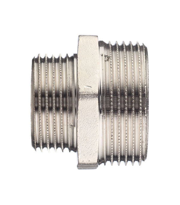 Ниппель переходной Stout 1 1/4 НР(ш) х 1 НР(ш) латунный (SFT-0004-001141)