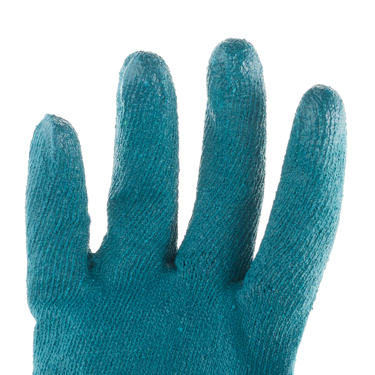 Перчатки х/б с тройным латексным обливом серо-синие 10