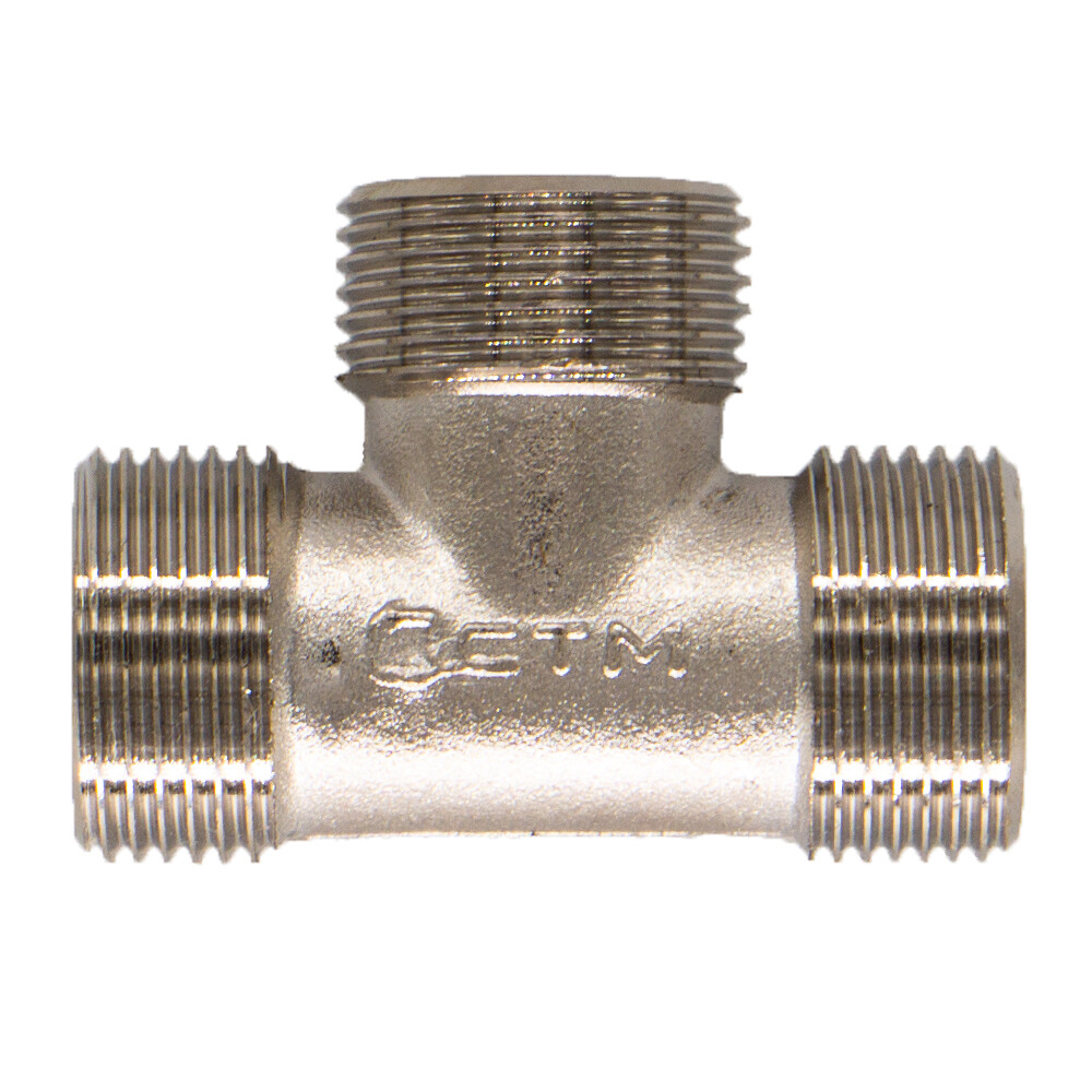 Тройник 1/2 НР(ш) х 1/2 НР(ш) х 1/2 НР(ш) латунный