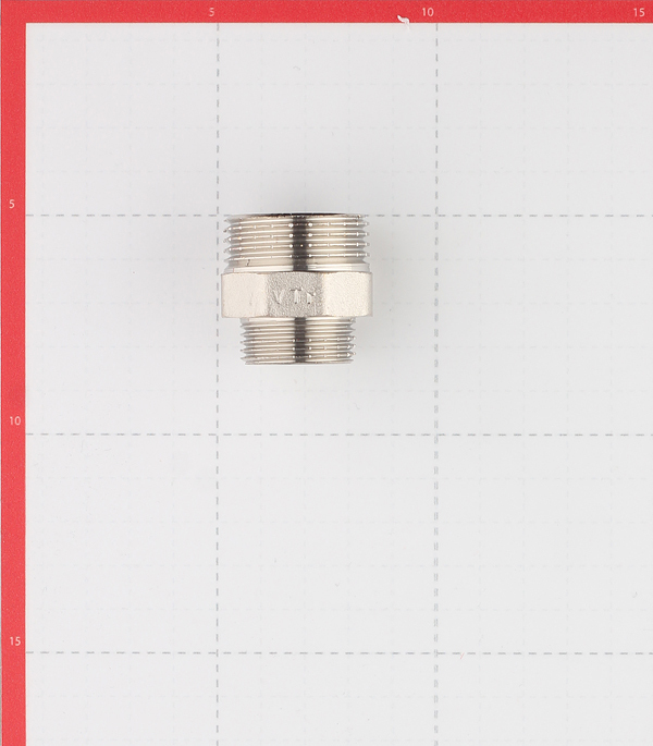 Ниппель переходной Valtec 1 НР(ш) х 3/4 НР(ш) латунный (VTr.580.N.0605)