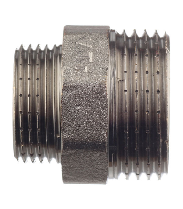 Ниппель переходной Valtec 1 НР(ш) х 3/4 НР(ш) латунный (VTr.580.N.0605)