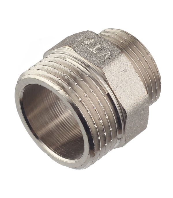 Ниппель переходной Valtec 1 НР(ш) х 3/4 НР(ш) латунный (VTr.580.N.0605)