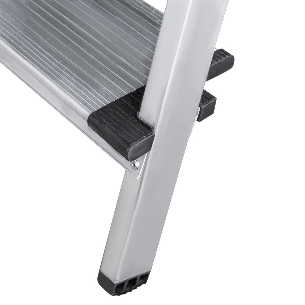 Стремянка алюминиевая 5 ступеней 130 мм с лотком органайзером 1,03 м Новая высота