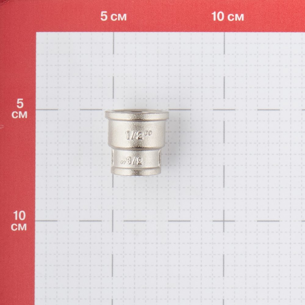 Муфта переходная Valtec 1/2 ВР(г) х 3/8 ВР(г) латунная (VTr.240.N.0403)
