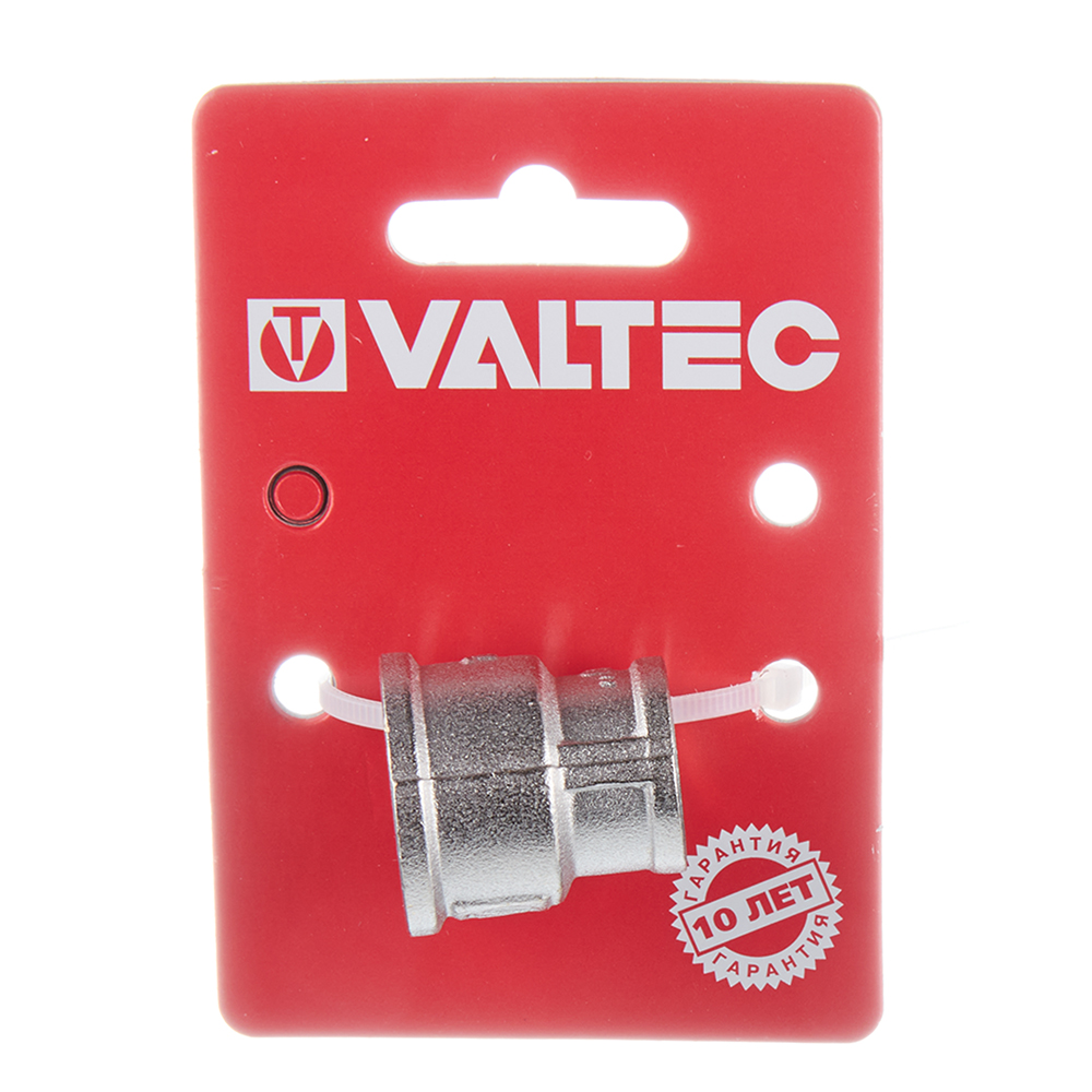 Муфта переходная Valtec 1/2 ВР(г) х 3/8 ВР(г) латунная (VTr.240.N.0403)