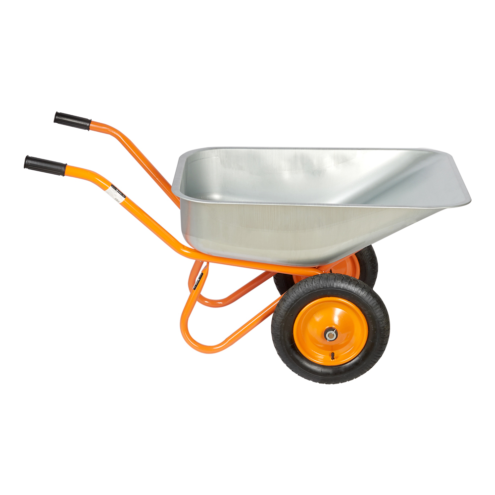 Тачка садово-строительная двухколесная Строймаш 90 л 250 кг (17033/17010)