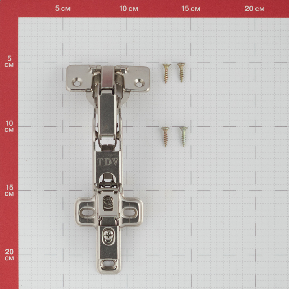 Петля мебельная Click 165° угловая с ответной планкой и доводчиком