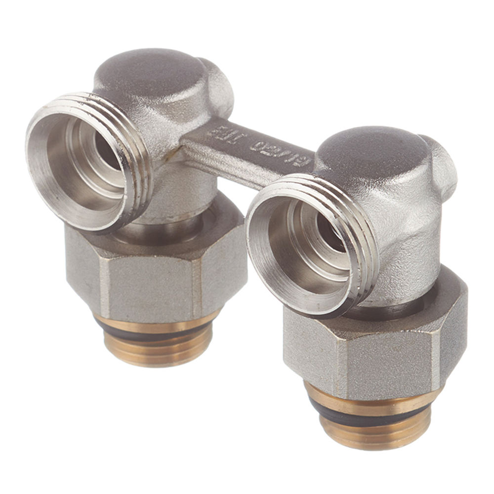 Узел нижнего подключения угловой 1/2 НР(ш) х 3/4 EK для радиатора (024060111/INS201HVAx)