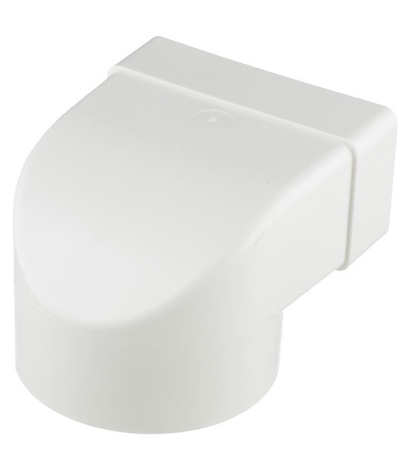 Соединитель угловой пластиковый для плоских воздуховодов 55х110 мм с круглыми d100 мм