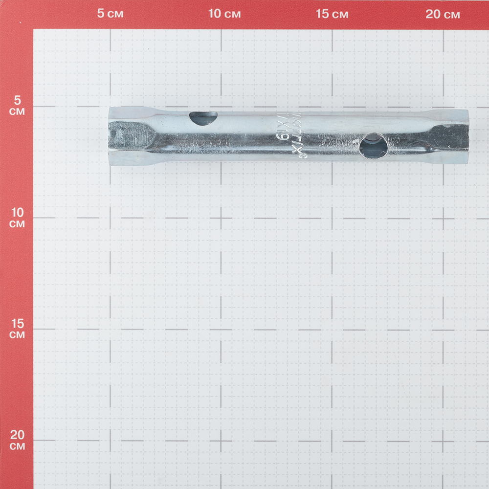 Ключ трубчатый оцинкованный прямой Matrix 17х19 мм с антикоррозийным покрытием