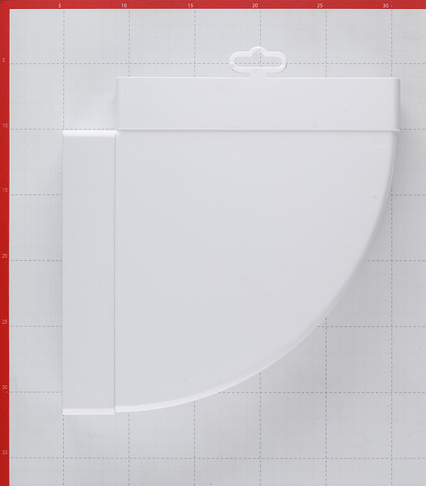 Колено горизонтальное пластиковое для плоских воздуховодов 60х204 мм 90°