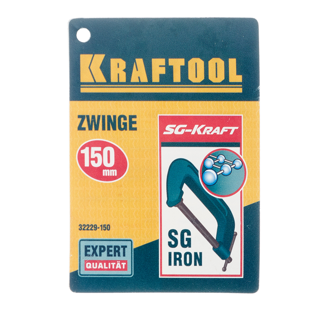 Струбцина столярная Kraftool (32229-150) G-тип 150х65 мм