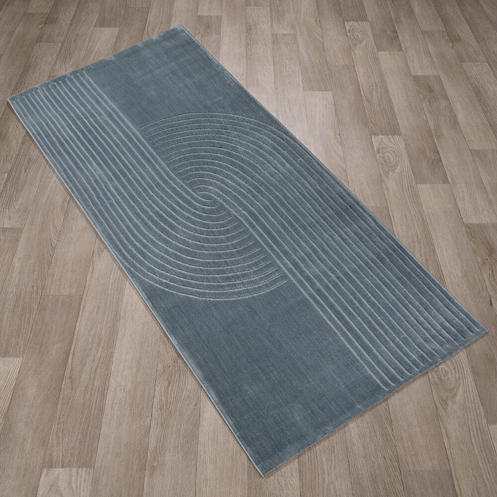 Ковер 2х3 м прямоугольный Soft голубой