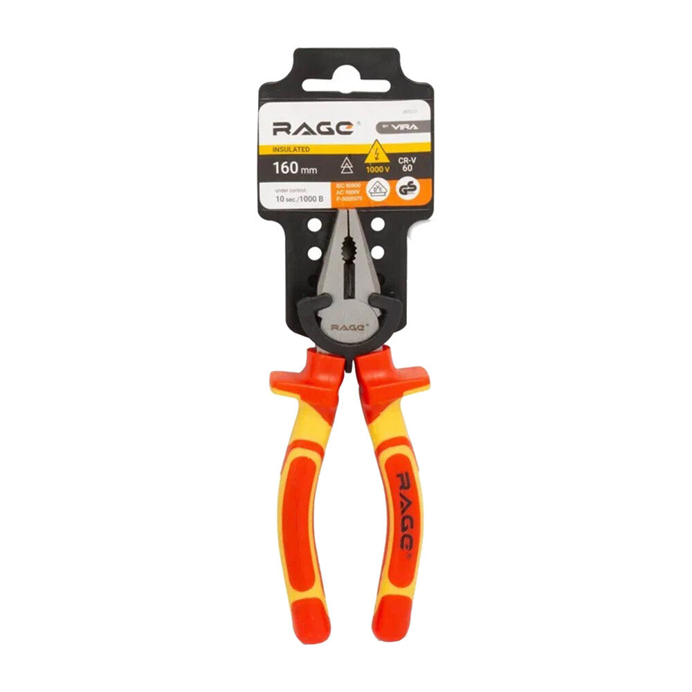 Плоскогубцы диэлектрические Rage by Vira 160 мм (397017)