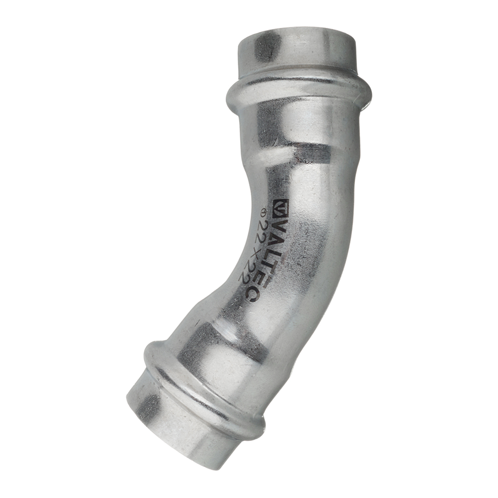 Угол VALTEC (VTi.959.I.002222) 45° 22 мм ВВ нержавеющая сталь