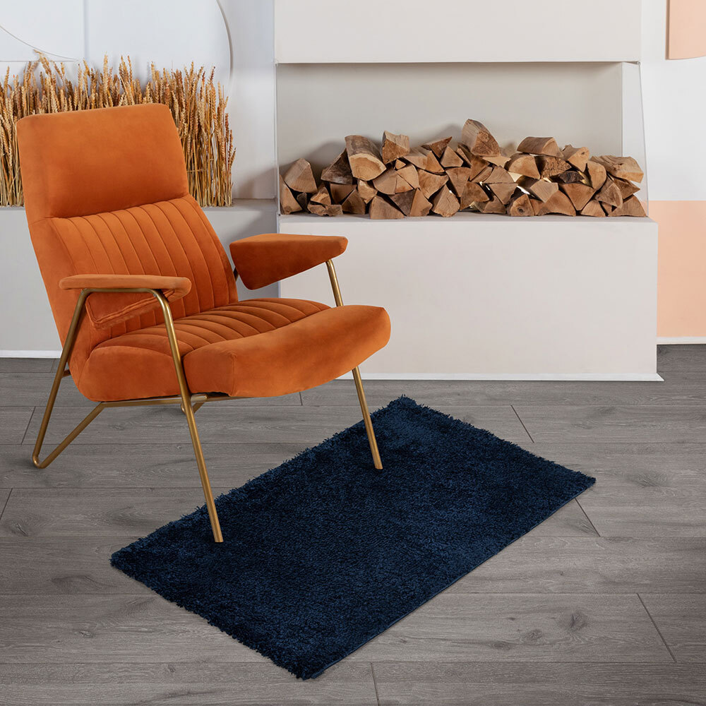 Ковер 0,6х1 м прямоугольный Dino темно-синий
