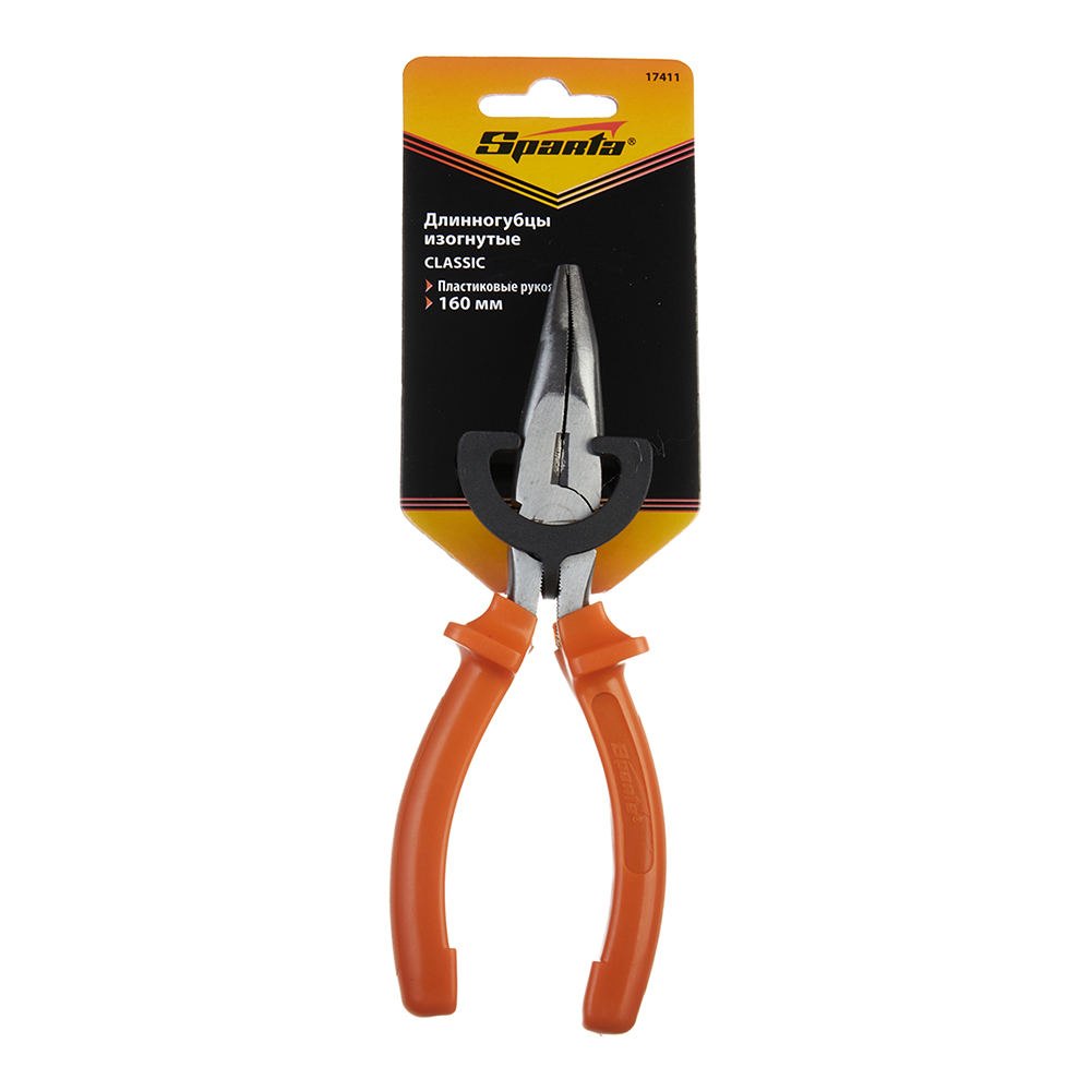 Плоскогубцы удлиненные изогнутые Sparta 160 мм