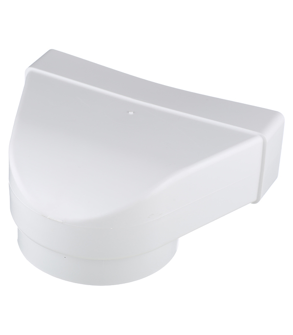 Соединитель угловой пластиковый для плоских воздуховодов 60х204 мм 90° с круглыми d125 мм прямое соединение