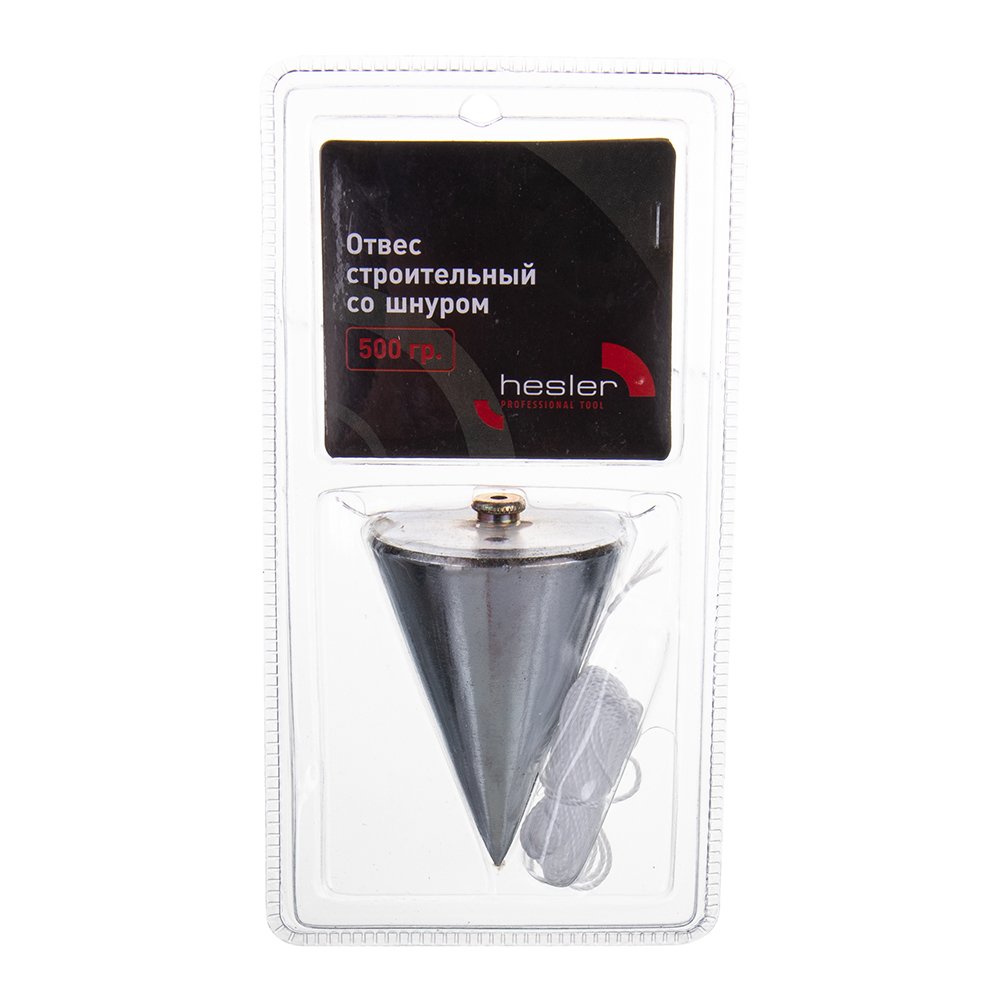 Отвес строительный конусный 500 г Hesler