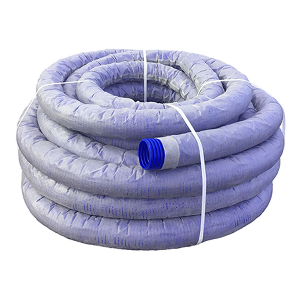 Труба дренажная гофрированная Typar ДГТ-ПНД d110 мм SN4 с перфорацией в фильтре TyparSF20 м.п.