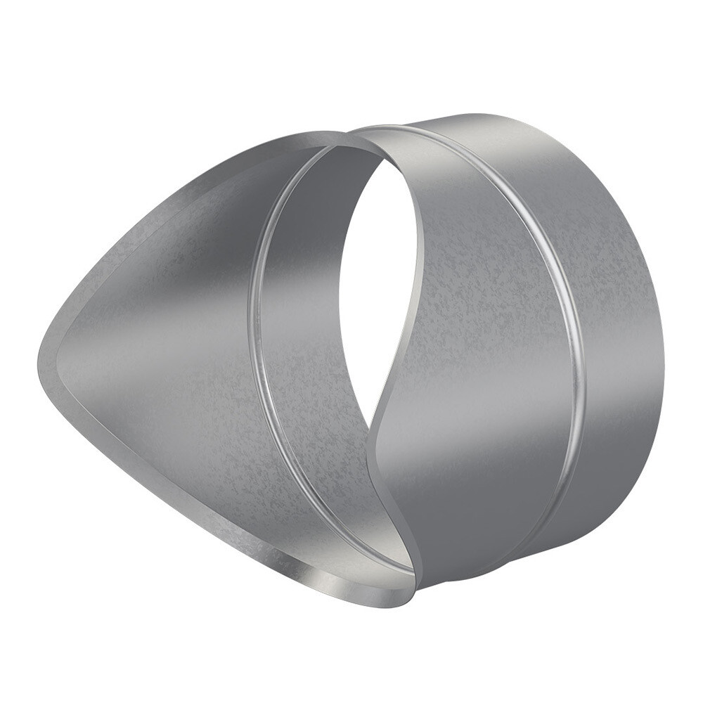 Врезка для круглых воздуховодов d200х200 мм оцинкованная