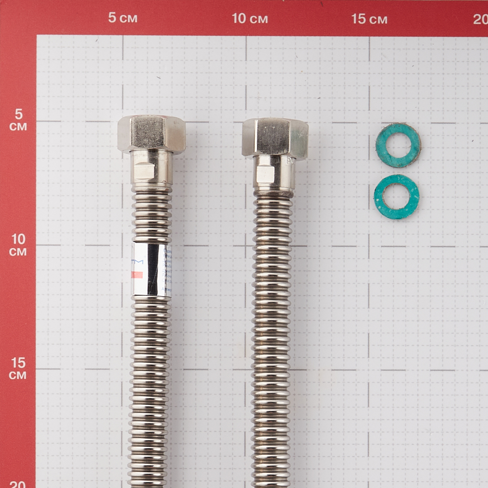 Подводка для газа сильфонная CTM 1/2 ВР(г) х 1/2 ВР(г) 100 см