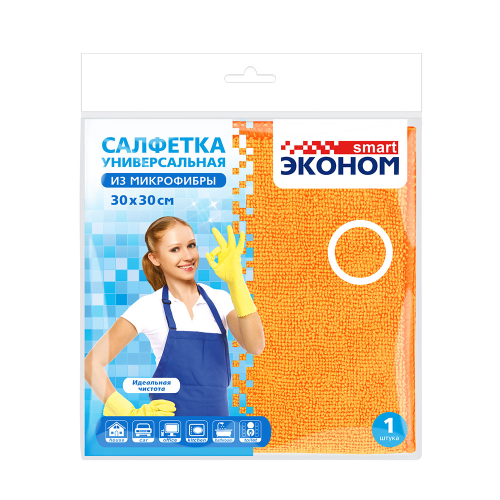 Салфетка микрофибра 30х30 см