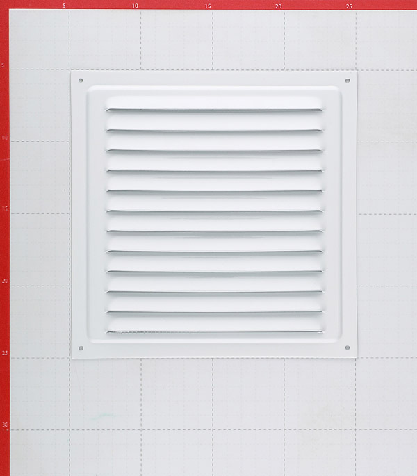 Решетка вентиляционная стальная Era 200х200 мм с сеткой белая