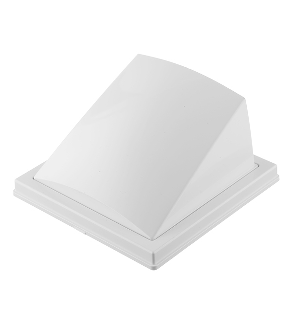 Выход вентиляционный настенный Era с обратным клапаном и с фланцем d100 мм пластиковый 150х150 мм