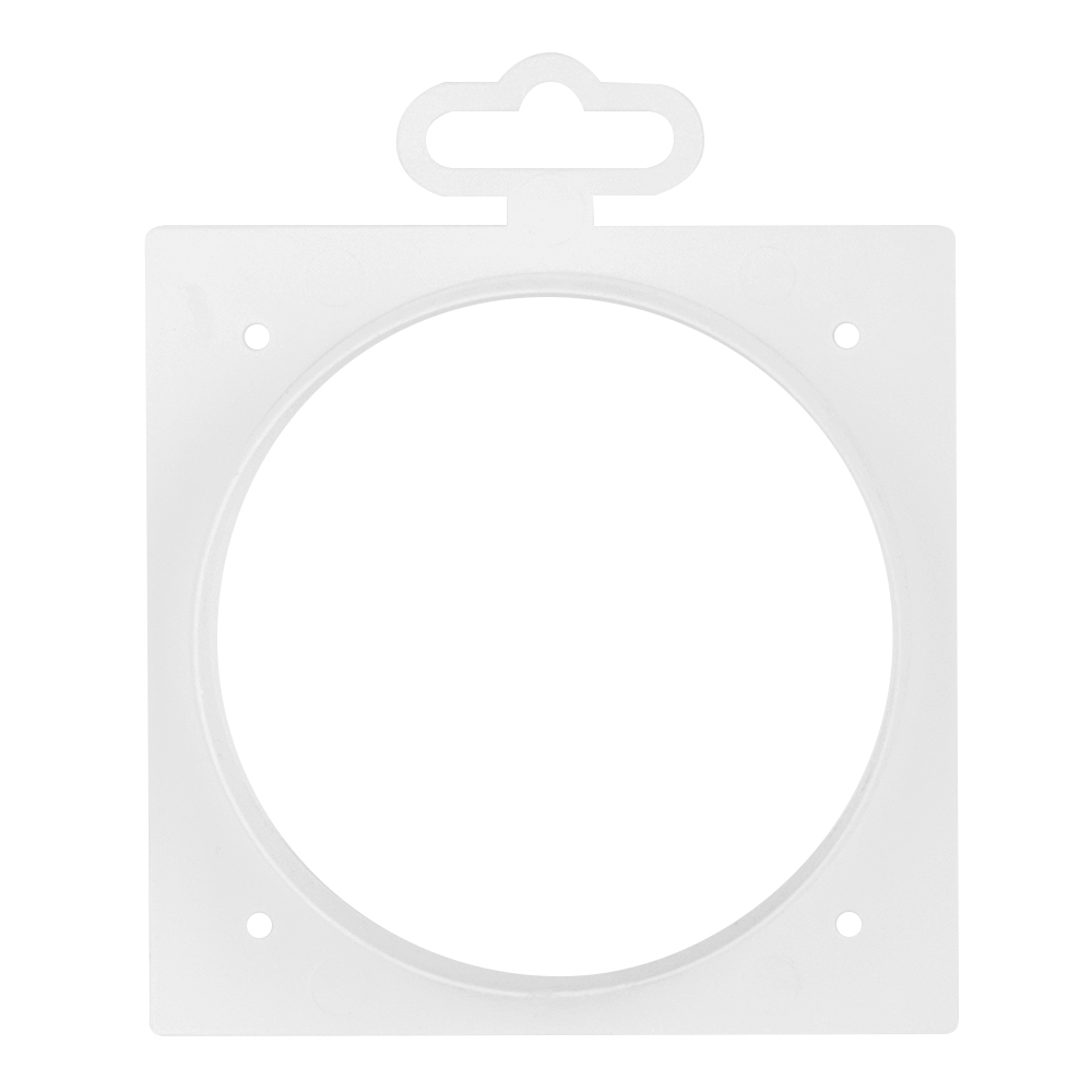 Накладка для круглых воздуховодов торцевая Era с фланцем d100 мм 113х113 мм