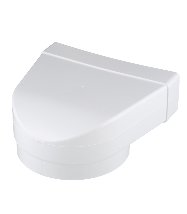 Соединитель угловой пластиковый для плоских воздуховодов 60х204 мм с круглыми d160 мм