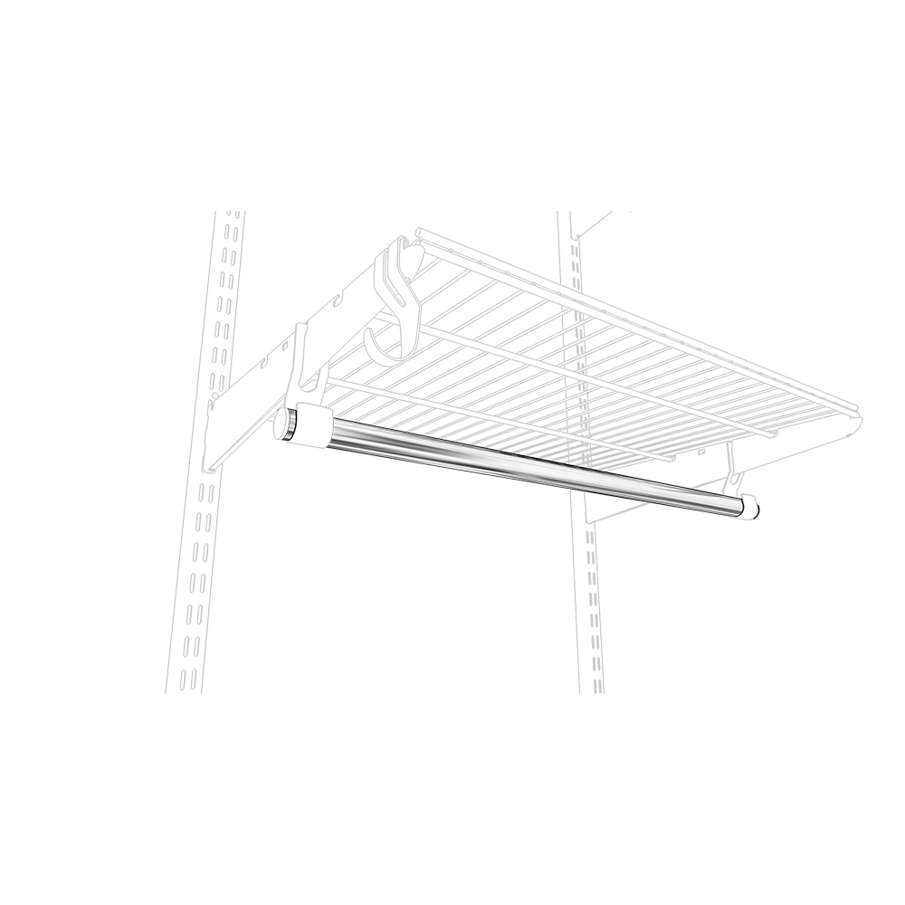 Перекладина для вешалок металлическая 1240 мм Титан-GS