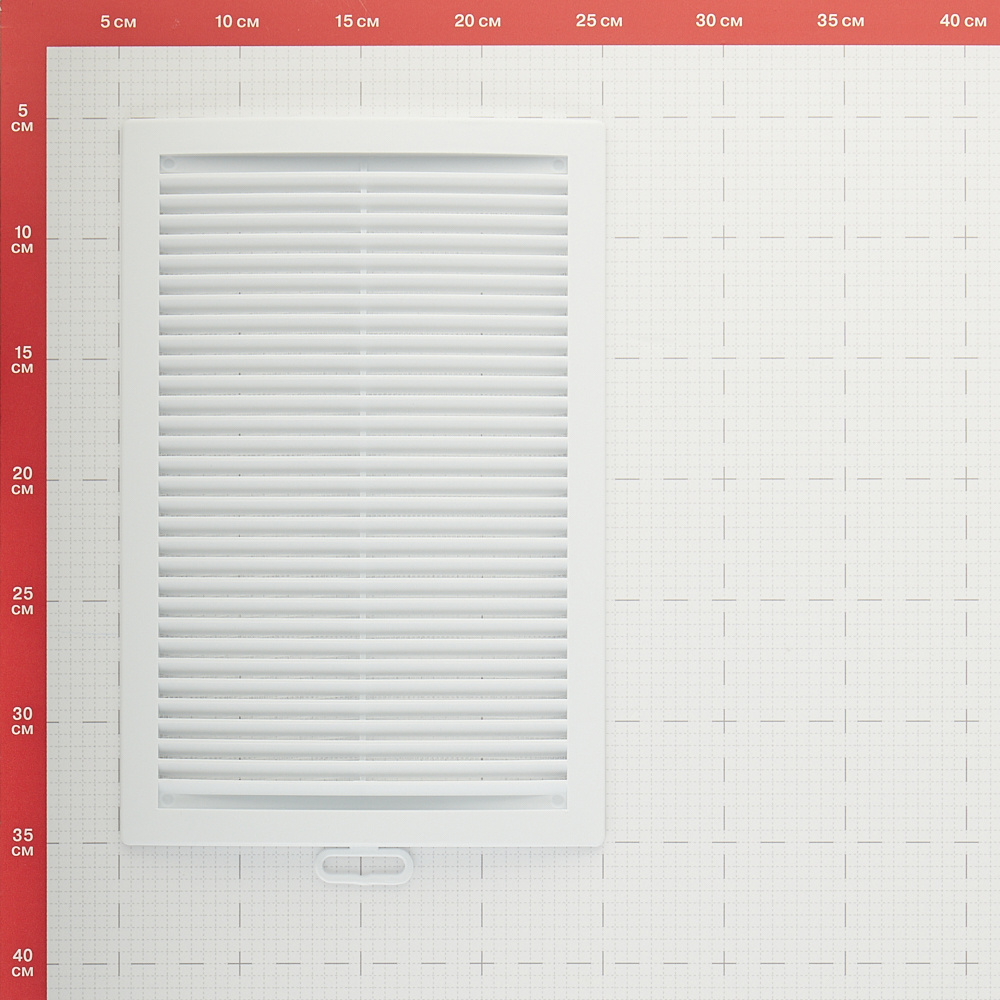 Решетка вентиляционная пластиковая приточно-вытяжная Era РЦ 200х300 мм с сеткой белая