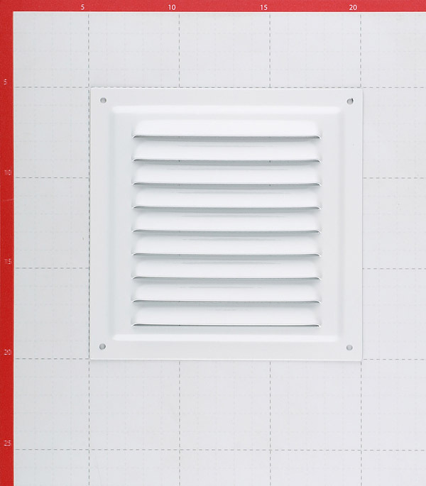 Решетка вентиляционная стальная Era 150х150 мм с сеткой белая