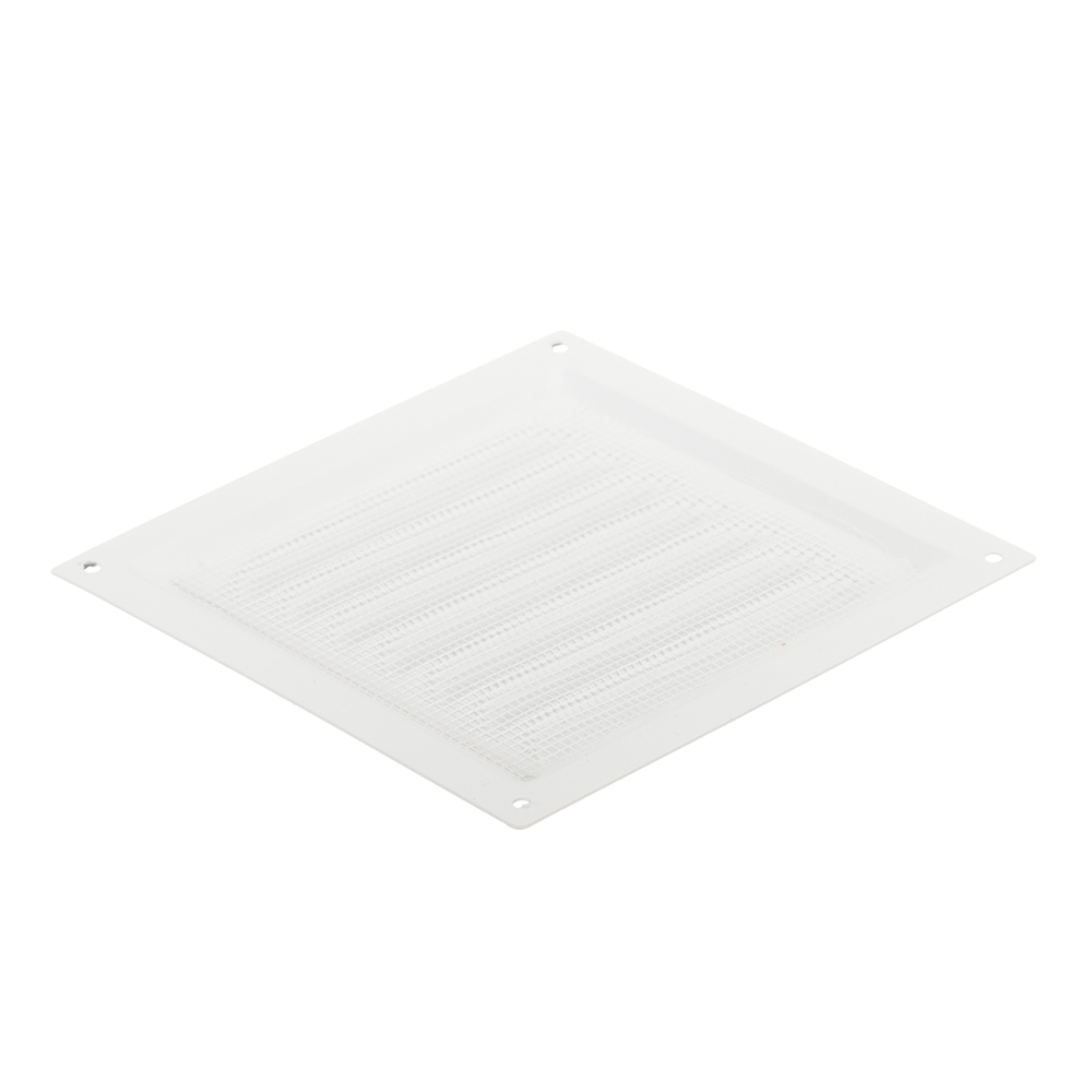 Решетка вентиляционная стальная Era 150х150 мм с сеткой белая