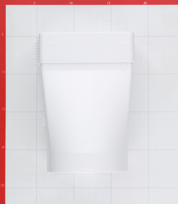 Соединитель эксцентриковый пластиковый для плоских воздуховодов 60х120 мм с круглыми d100 мм