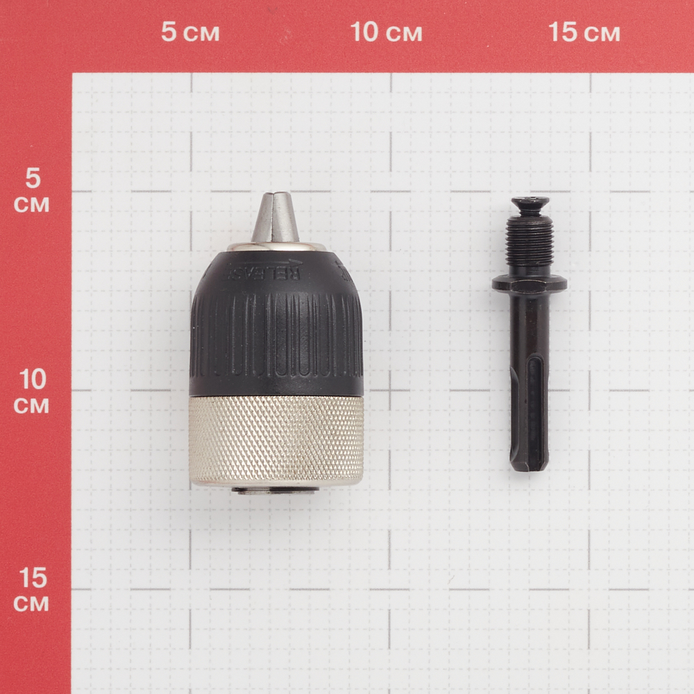 Патрон для дрели Практика (031-006) бесключевой 1/2" 13 мм с переходником SDS-plus