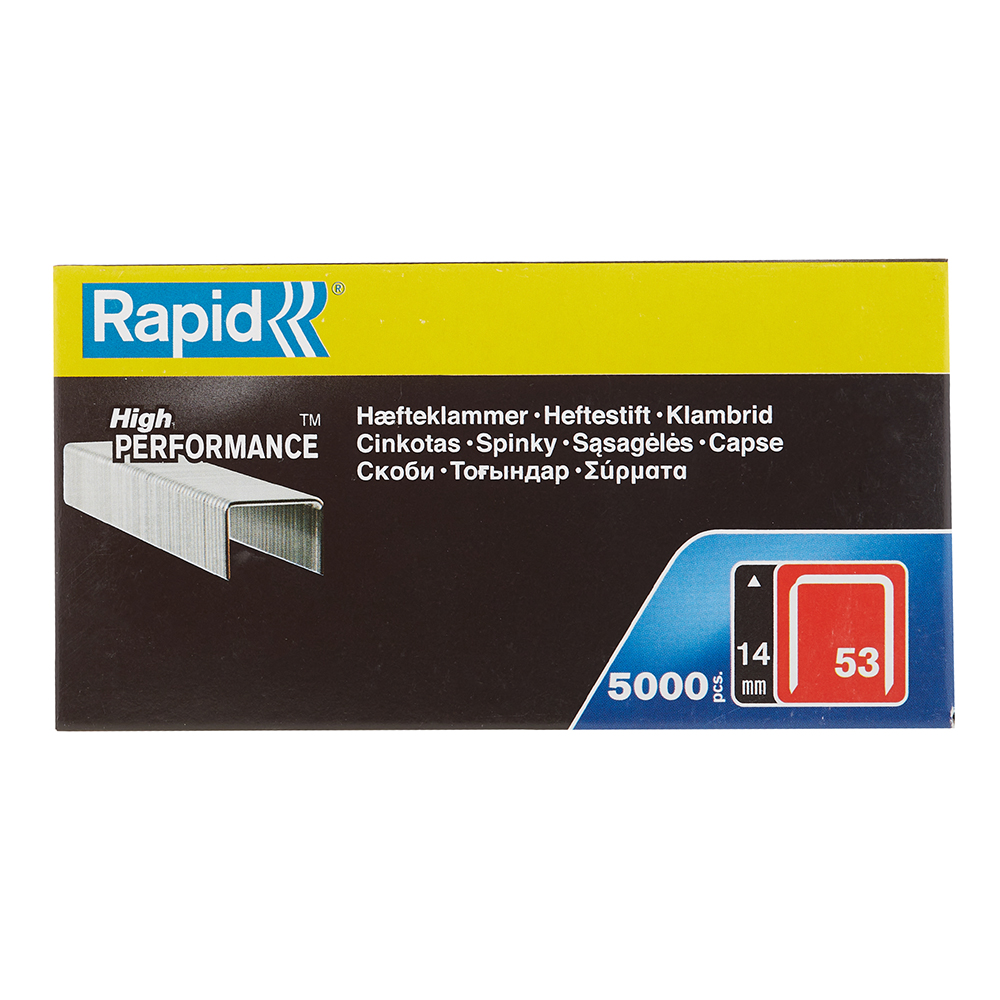 Скобы для степлера Rapid (11860410) тип 53 14 мм стальной (5000 шт.)