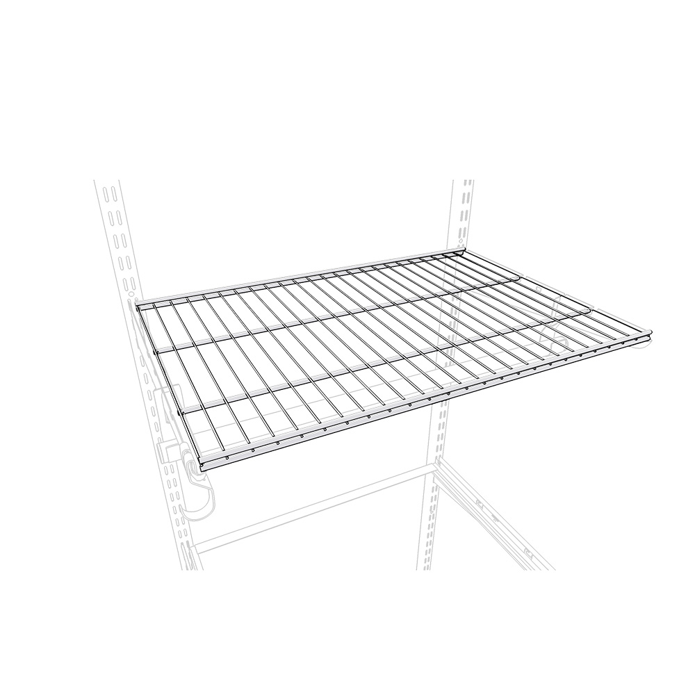 Полка сетчатая металлическая белая 603х406 мм Титан-GS