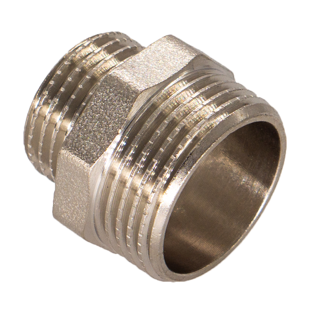 Ниппель переходной 1 НР(ш) х 1/2 НР(ш) латунный